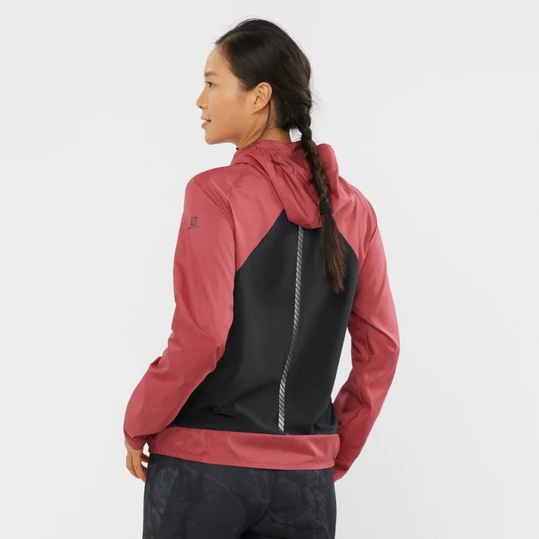 Salomon Bonatti Cross Wind Women's Shell Jackets Red | CA 87P90